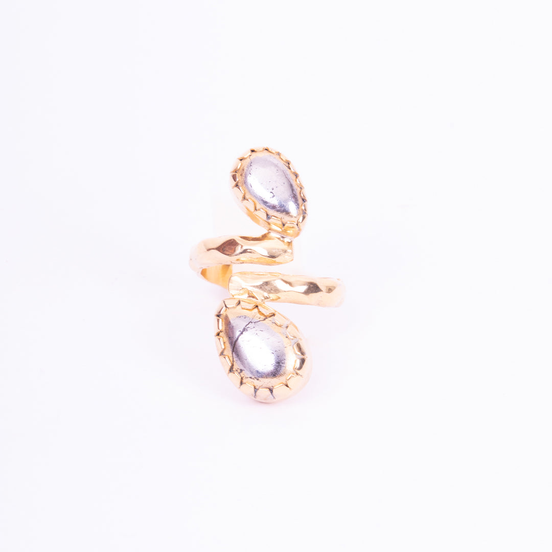 Anillo de Pirita Doble