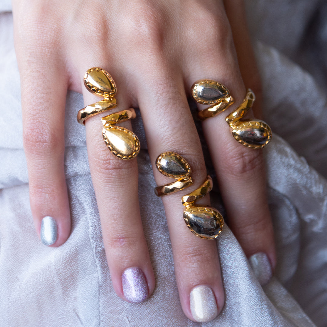 Anillo de Pirita Doble