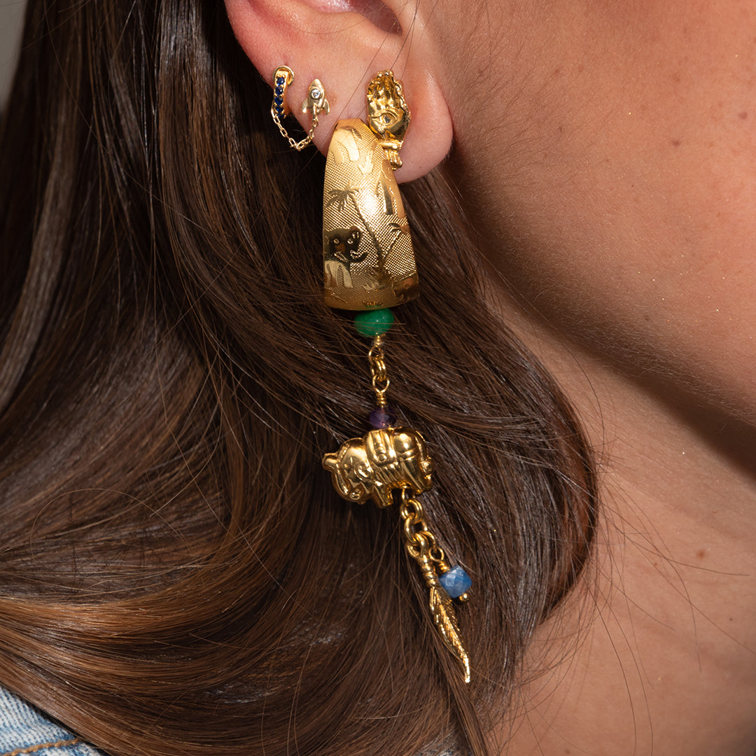 Argollas de Elefante Verde