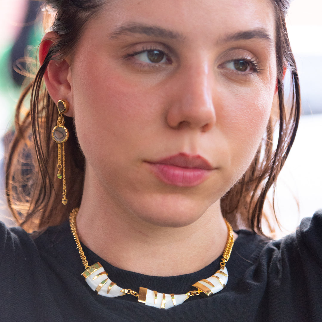 Collar Cacho de Nácar 3 Pzas
