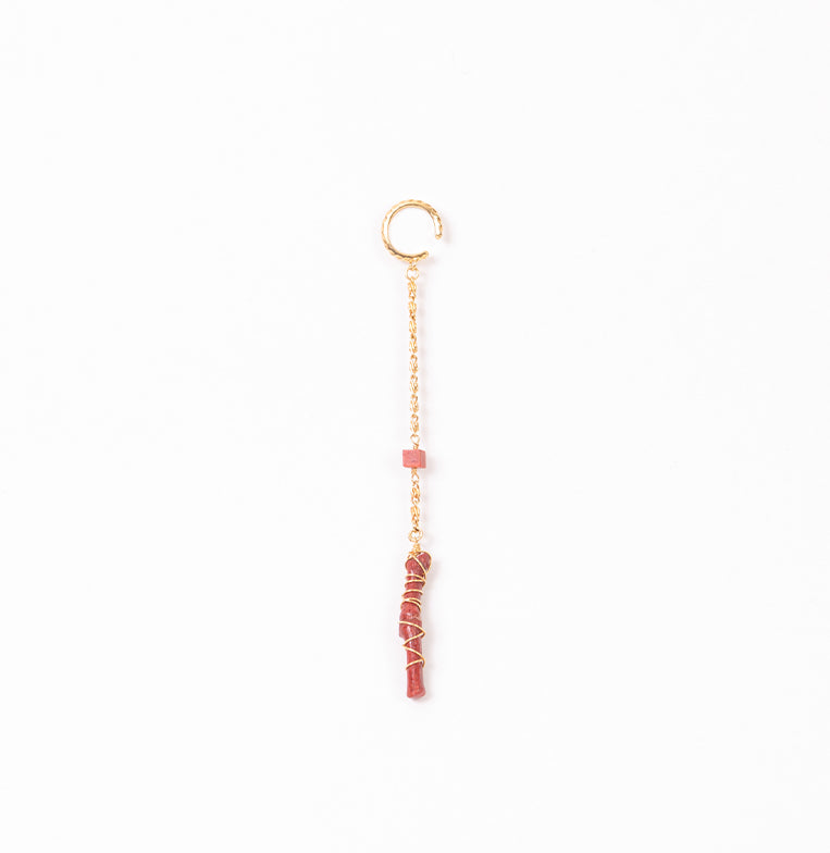 Cuff Coral Rojo Largo