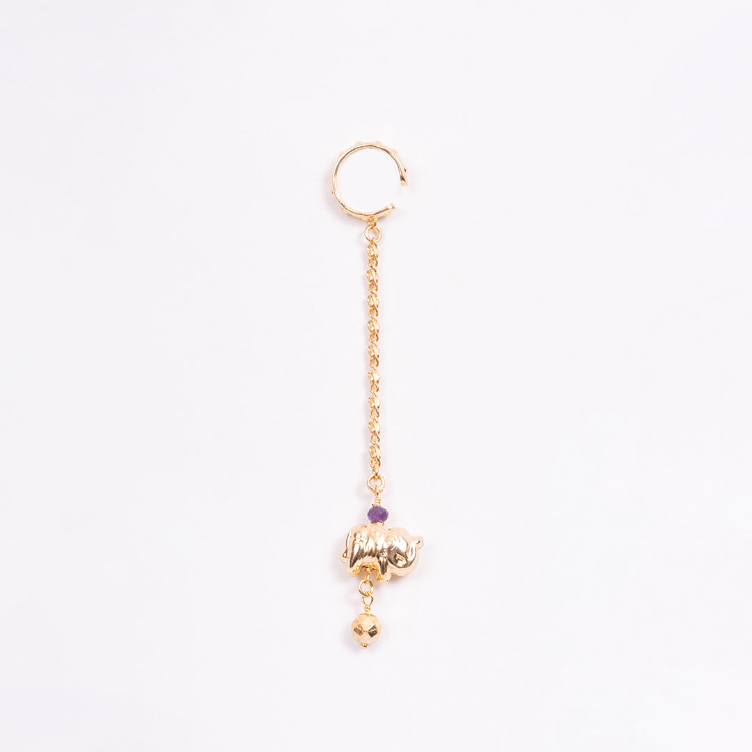 Cuff de Elefante con Amatista
