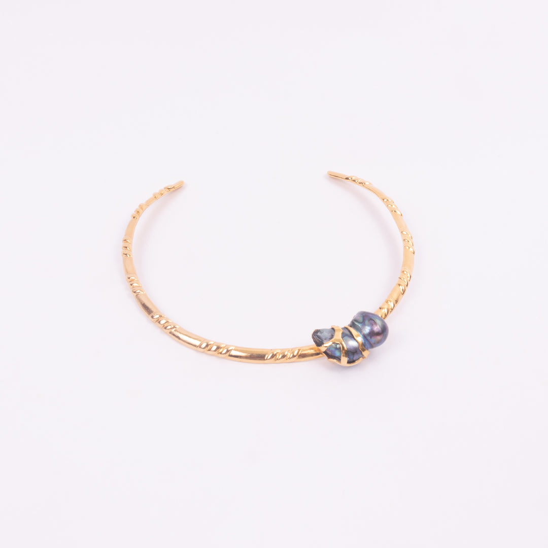Gargantilla con Cayo de Perla Gris