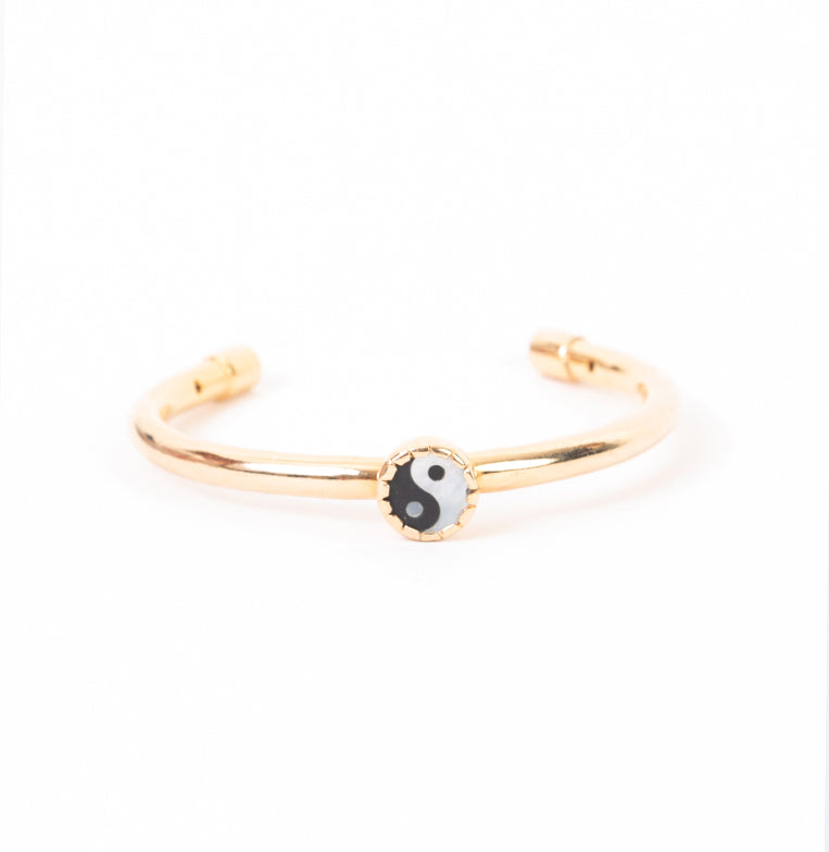 Pulseras Yin Yang Dorada