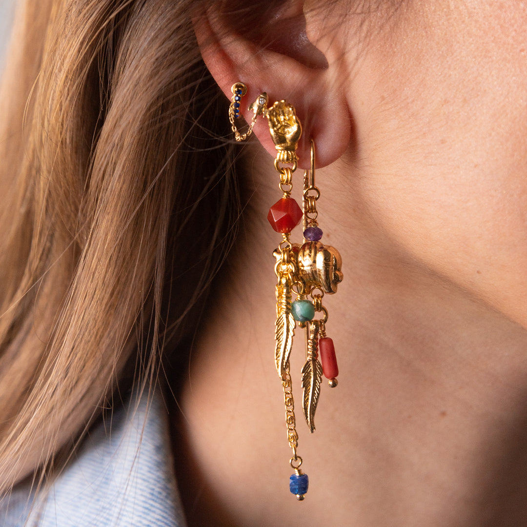 Zarcillos Chill de Elefante Morado