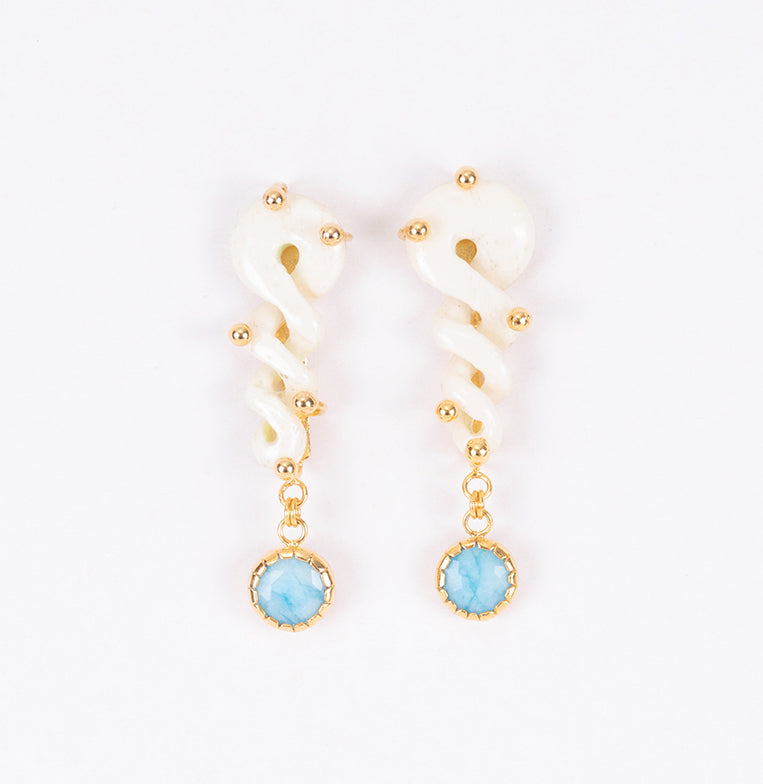 Zarcillos Arawak Azul | 2 Piezas