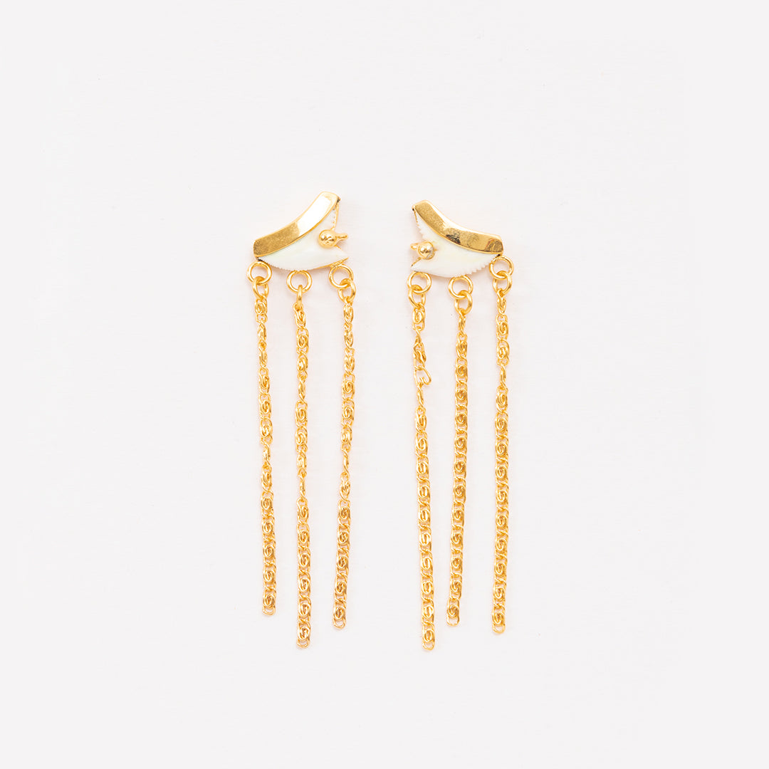 Zarcillos Skualo 3 Cadenas