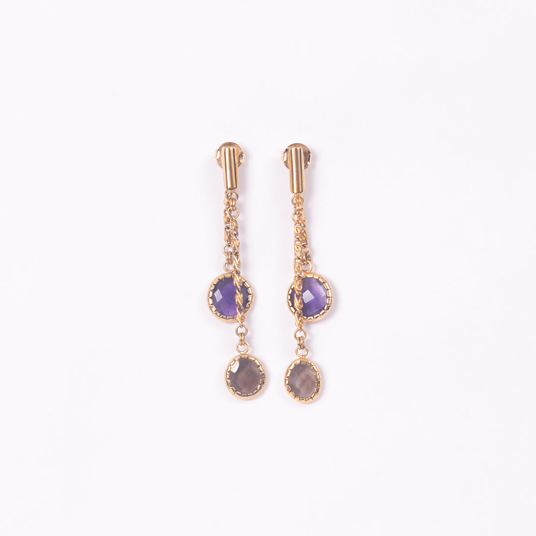 Zarcillos Lágrima con Cadena
