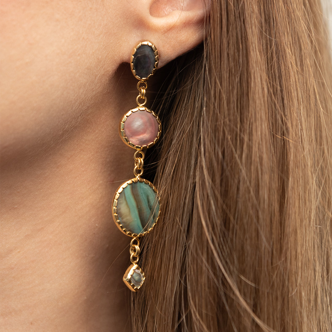 Zarcillos Cosmic Tierra