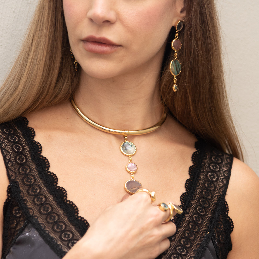 Zarcillos Cosmic Tierra